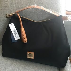 Dooney & Bourke nylon & leather hobo bag new $135